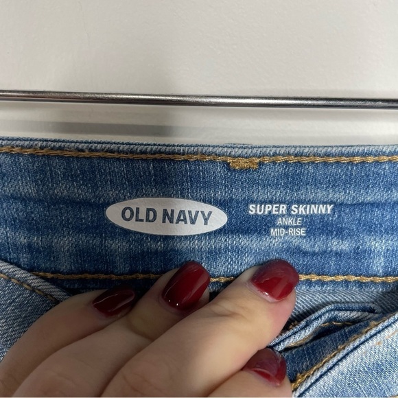 Old Navy‎ super skinny ankle midrise jeans size 2 - Picture 6 of 6